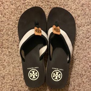 Tory Burch Frankie Wedge Flip Flops size 7